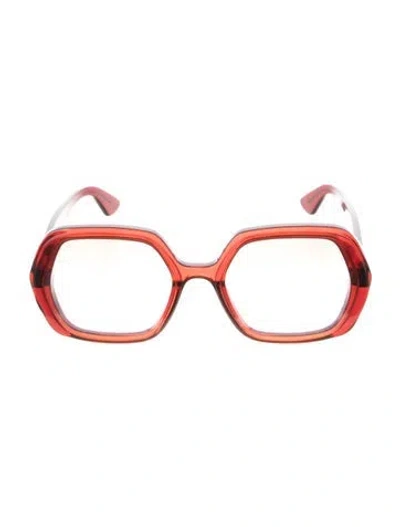 Pre-owned Zimmermann Cosmo Oversize Square Sunglasses In Red