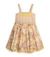 ZIMMERMANN COTTON-BLEND TALLOW KNITTED DRESS