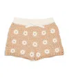 Zimmermann Cotton Crochet Cascadian Shorts In Neutral