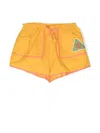 Zimmermann Cotton Drawstring-waist Shorts In Yellow