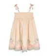 Zimmermann Cotton Embroidered Tallow Dress In Pink