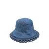 Zimmermann Embroidered Denim Bucket Hat