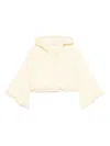 Zimmermann Coco Hooded Cotton Toweling Sweater In Neutral
