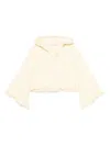 Zimmermann Coco Hooded Cotton Toweling Sweater In Neutral