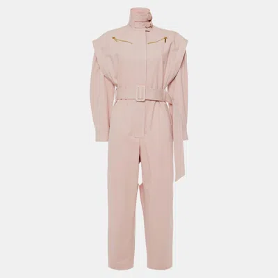 Pre-owned Zimmermann Cotton Jumpsuits 3 In Pink