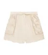 Zimmermann Cotton Lucky Broderie Shorts In Beige