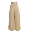 Zimmermann Cotton Rebellion Cargo Trousers In Neutral