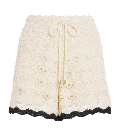 ZIMMERMANN COTTON RHIANNON CROCHET SHORTS