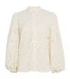 Zimmermann Cotton Rhiannon Embroidered Blouse In Neutral