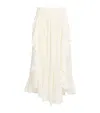 Zimmermann Ivory Maxi Skirt In White