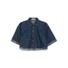 Zimmermann Rhiannon Denim Shirt In Atlantic