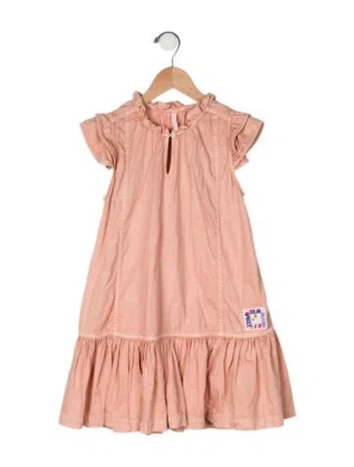 Pre-owned Zimmermann Kids' Cotton Short Sleeve Dress In Pink