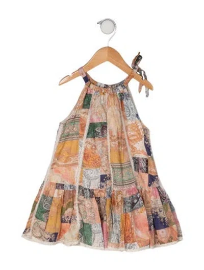 Pre-owned Zimmermann Babies' Cotton Sleeveless Dress In Neutrals