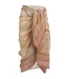 Zimmermann Cotton Tapestry Pareo In Multi