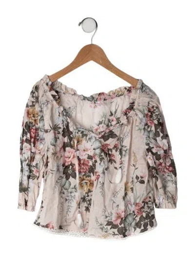 Pre-owned Zimmermann Kids' Cotton Top In Pink