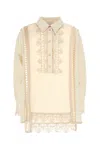 Zimmermann Cream Linen Illuminate Shirt In Neutral