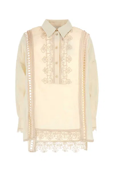 Zimmermann Cream Linen Illuminate Shirt