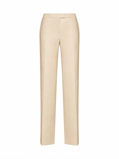 Zimmermann Cream Stretch Wool Valiant Straight Trousers