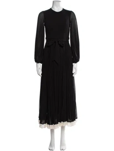 Pre-owned Zimmermann Crew Neck Long Dress In Black