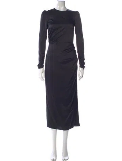 Pre-owned Zimmermann Crew Neck Long Dress In Blue