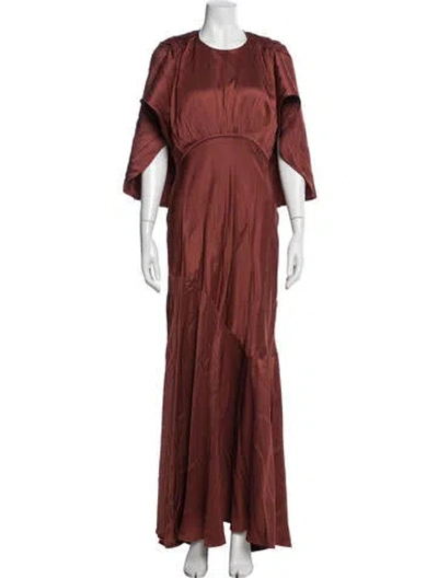 Pre-owned Zimmermann Crew Neck Long Dress In Red