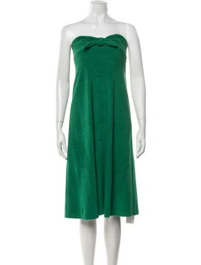 Pre-owned Zimmermann Crew Neck Long Dress W/ Tags In Green