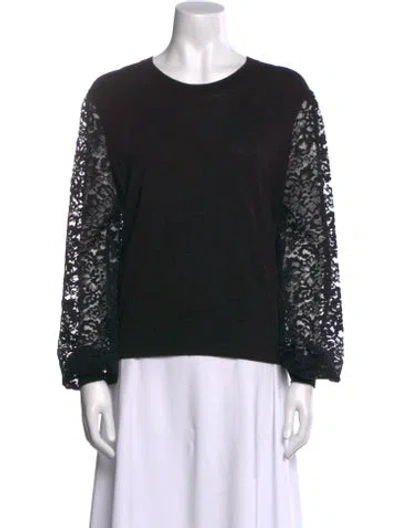 Pre-owned Zimmermann Crew Neck Long Sleeve Sweatshirt W/ Tags In Black