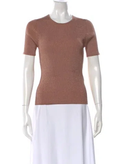 Pre-owned Zimmermann Crew Neck Short Sleeve Top In Pink