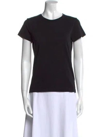 Pre-owned Zimmermann Crew Neck Short Sleeve T-shirt In Black