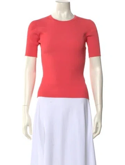 Pre-owned Zimmermann Crew Neck Short Sleeve T-shirt In Pink