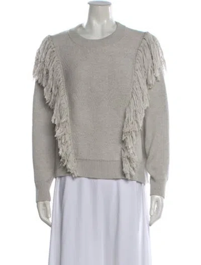 Pre-owned Zimmermann Crew Neck Sweater In Gray