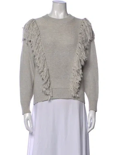 Pre-owned Zimmermann Crew Neck Sweater In Grey