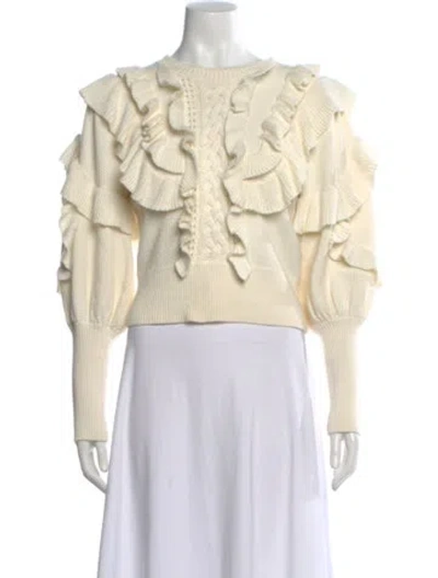 Pre-owned Zimmermann Crew Neck Sweater In Neutral