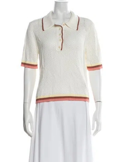 Pre-owned Zimmermann Crew Neck Sweater In White