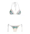 Zimmermann Crochet Indra Triangle Bikini In Multi