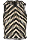 ZIMMERMANN CROCHET-KNIT TOP