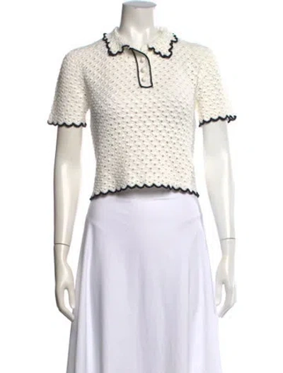 Pre-owned Zimmermann Crochet Sweater In Neutrals