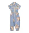 Zimmermann Crochet-trim Cascadian Jumpsuit In Blue