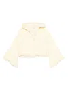 Zimmermann Coco Hooded Cotton Toweling Sweater In Neutral