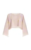 Zimmermann Pop Long Sleeve Towelling Top In Pink