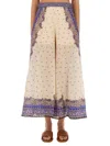 Zimmermann Maxine Wide Leg Printed Trousers In Multicolour