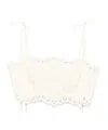 Zimmermann Off White Cropped Top In Neutral
