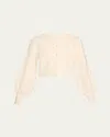 Zimmermann Crush Embellished Knit Alpaca Cardigan In Ivorypearl