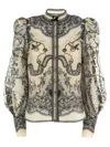 Zimmermann Crush Body Shirt In Ivory Locket