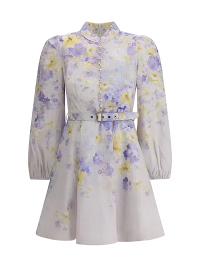 ZIMMERMANN CRUSH BUTTONED MINI DRESS