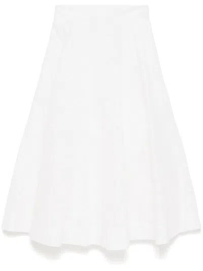 ZIMMERMANN ZIMMERMANN CRUSH COTTON MIDI SKIRT