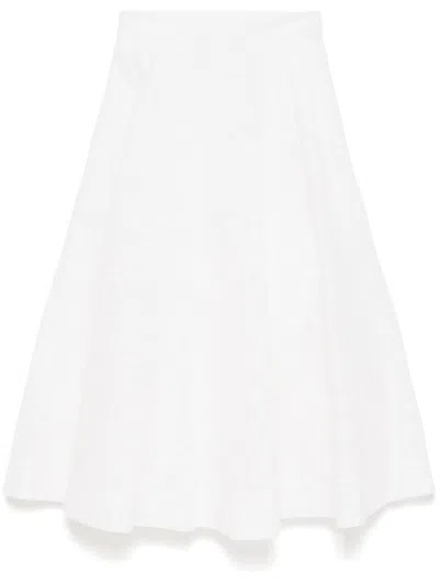 ZIMMERMANN ZIMMERMANN CRUSH COTTON MIDI SKIRT