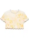 Zimmermann Women Crush Printed Linen Top In 黄色