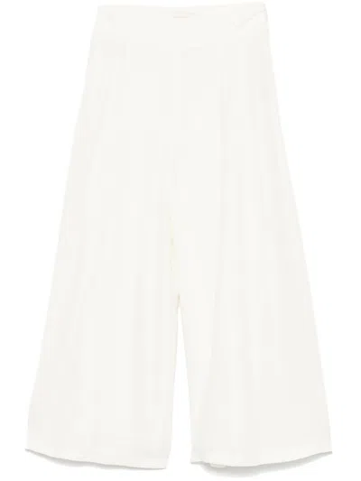 Zimmermann Crush Culotte Trousers In Neutrals