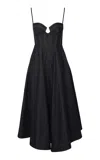 Zimmermann Womens Night Sky Crush Corset Denim Midi Dress In Dark Wash